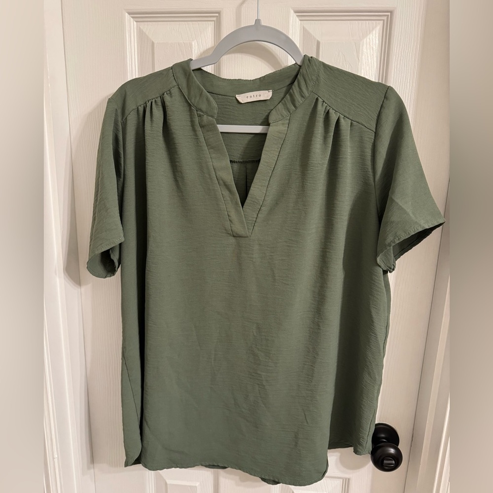 Vici daily grind short sleeve blouse